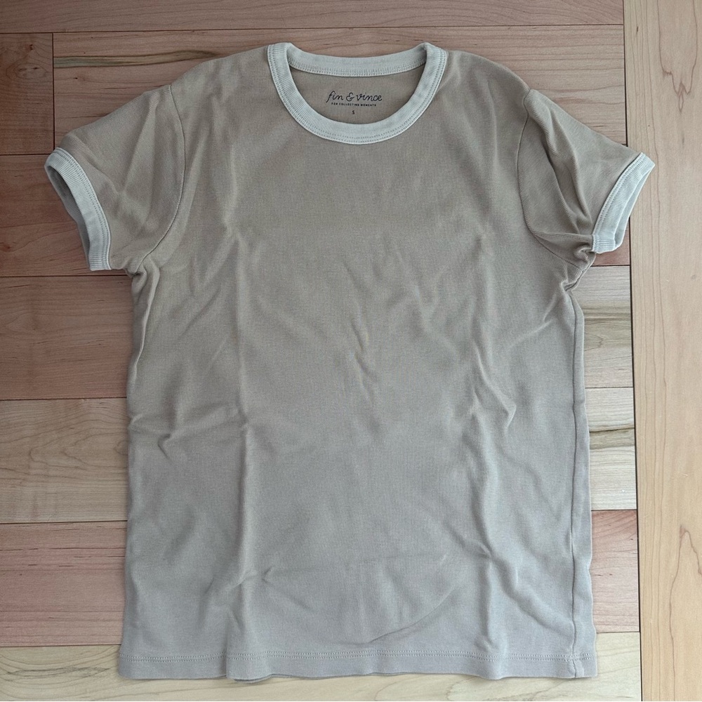 Women's Beige Short Sleeve Tee